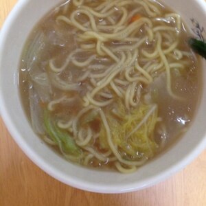 野菜炒めのっけ☆醤油ラーメン